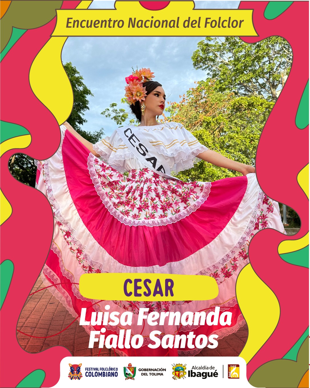Así será la imposición de bandas del Encuentro Nacional del Folclor en el Parque Murillo Toro 42