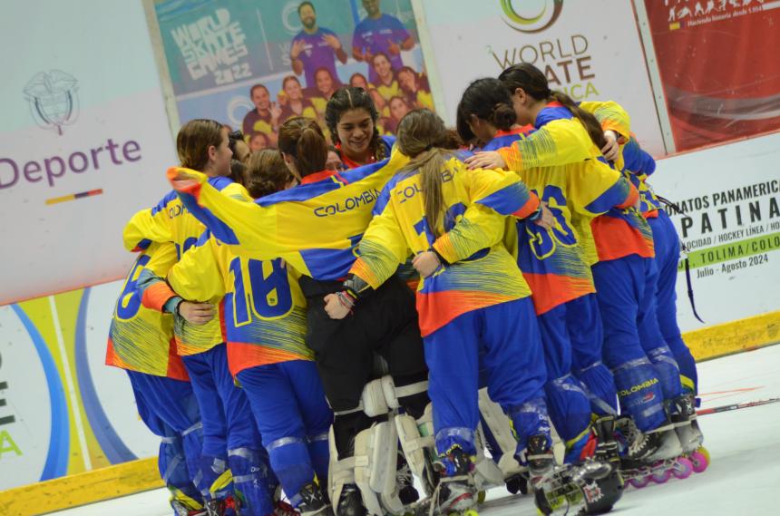 Colombia se queda con la medalla de oro en el hockey en línea femenino 1