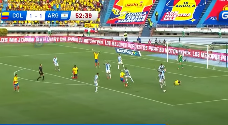 Conmebol reveló audio del VAR del penal con el que Colombia ganó a Argentina, después de 31 años en Barranquilla 1