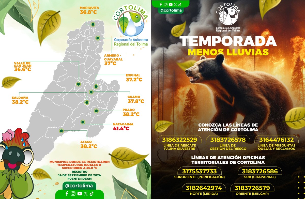 El Tolima en alerta por altas temperaturas 1