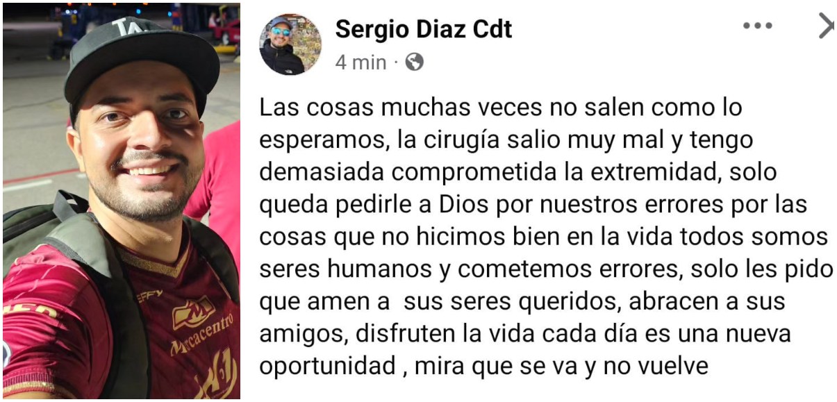 Hincha lesionado el sábado en el estadio fue sometido a cirugía por una herida de 20 centímetros en su brazo 1