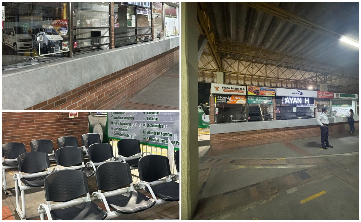 En terminal de Honda de 600 despachos pasaron a 100: no hay servicio para Medellín y Costa Atlántica por el paro 1