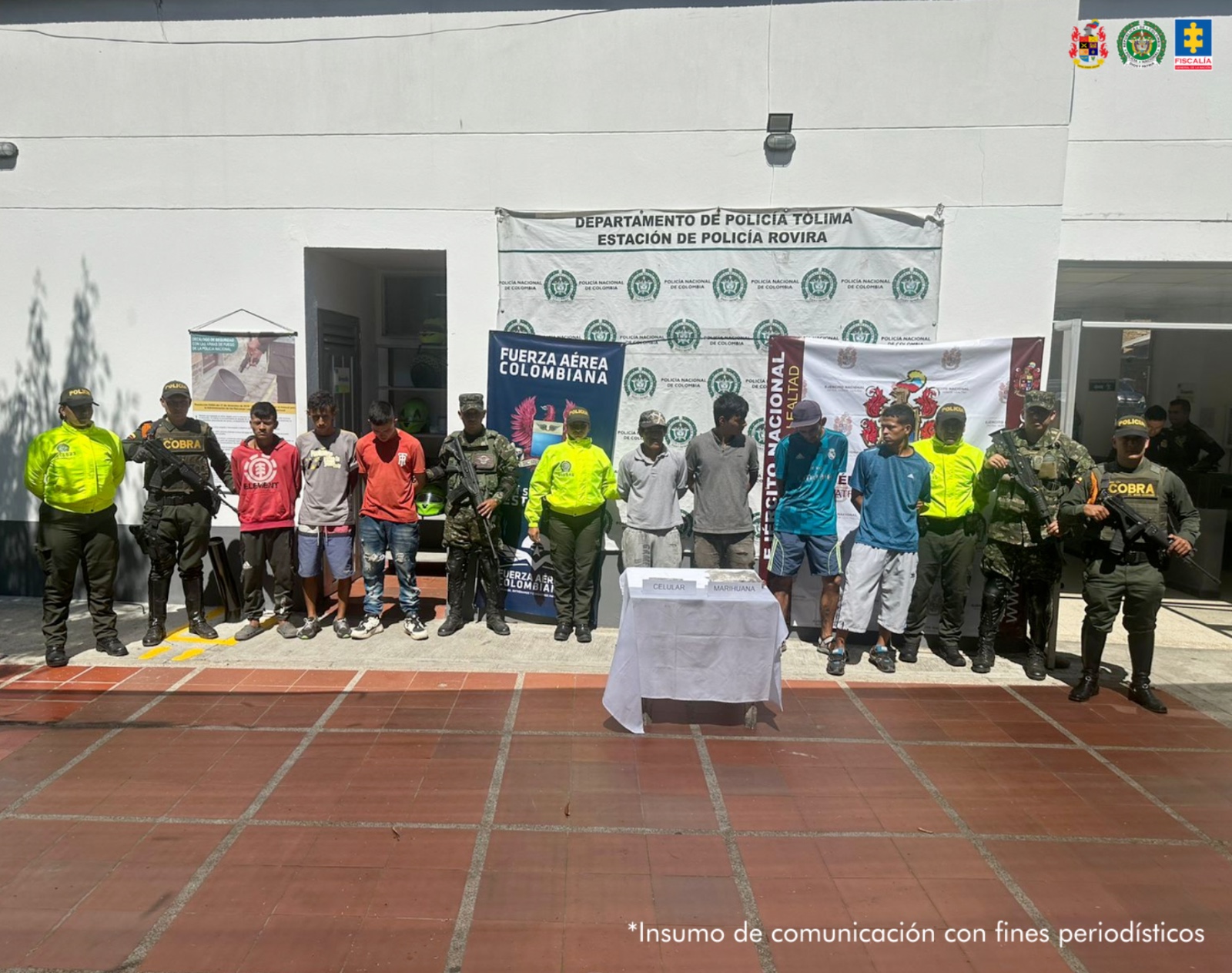 Fiscalía impacta 'los pitillos', red dedicada al tráfico de estupefacientes en Rovira 1