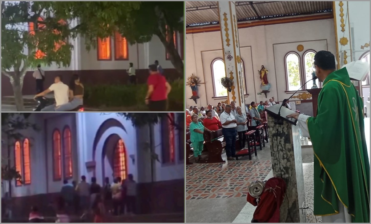 Veladoras habrían originado conato de incendio en parroquia de Purificación: "No hay daños" 1