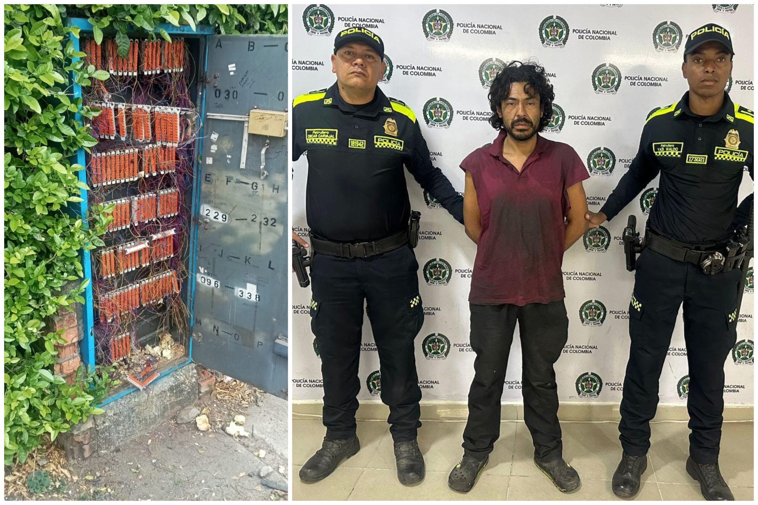 Hombre de 35 años fue capturado por hurto de cobre, que afectó servicio de internet en Ibagué 1