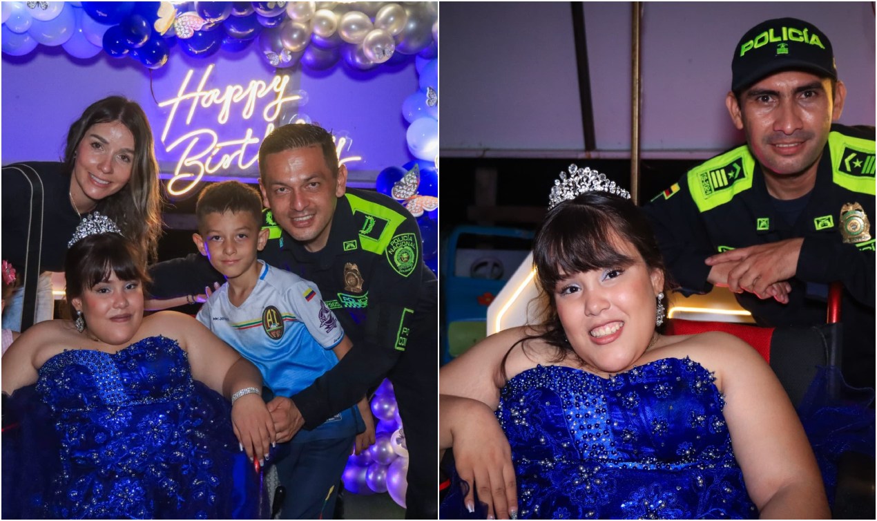 Una historia inspiradora: Policía celebra los 15 años de una niña muy especial 6