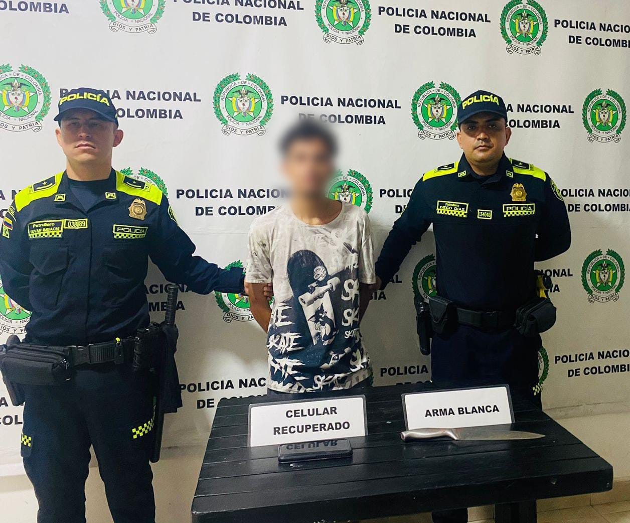 Gracias a los voces de auxilio, la Policía reaccionó y capturó a ladrón de celular en Ortega 1