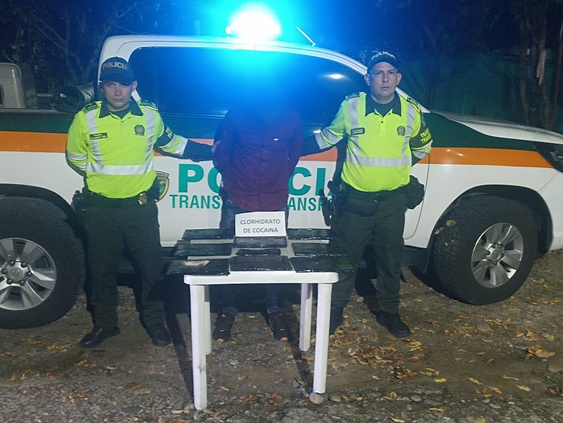 Incautación de cocaína y captura de un sujeto en vías de Saldaña 3