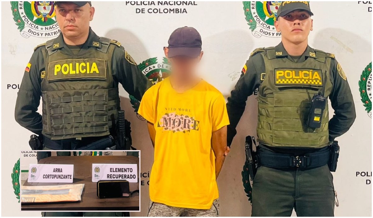 Policía capturó en flagrancia a hombre que hurtó celular en el Parque Galarza 1