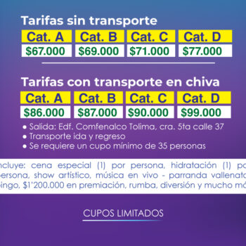 Últimos cupos para la "Noche Encantada" de Comfenalco Tolima el 25 de octubre 4