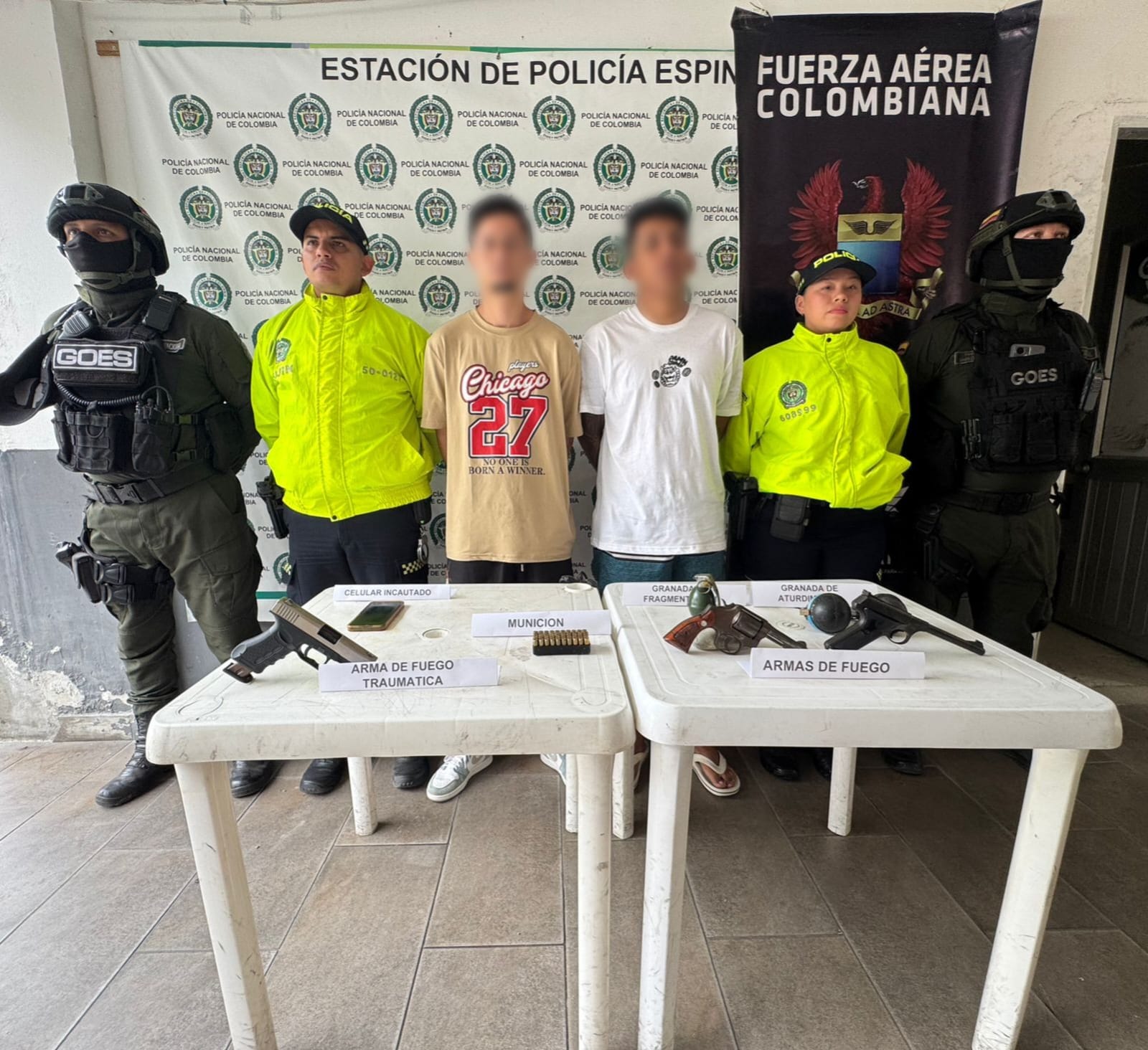 Operativo en el barrio Talura de Espinal dejó 4 capturados, dos de ellos extranjeros 1