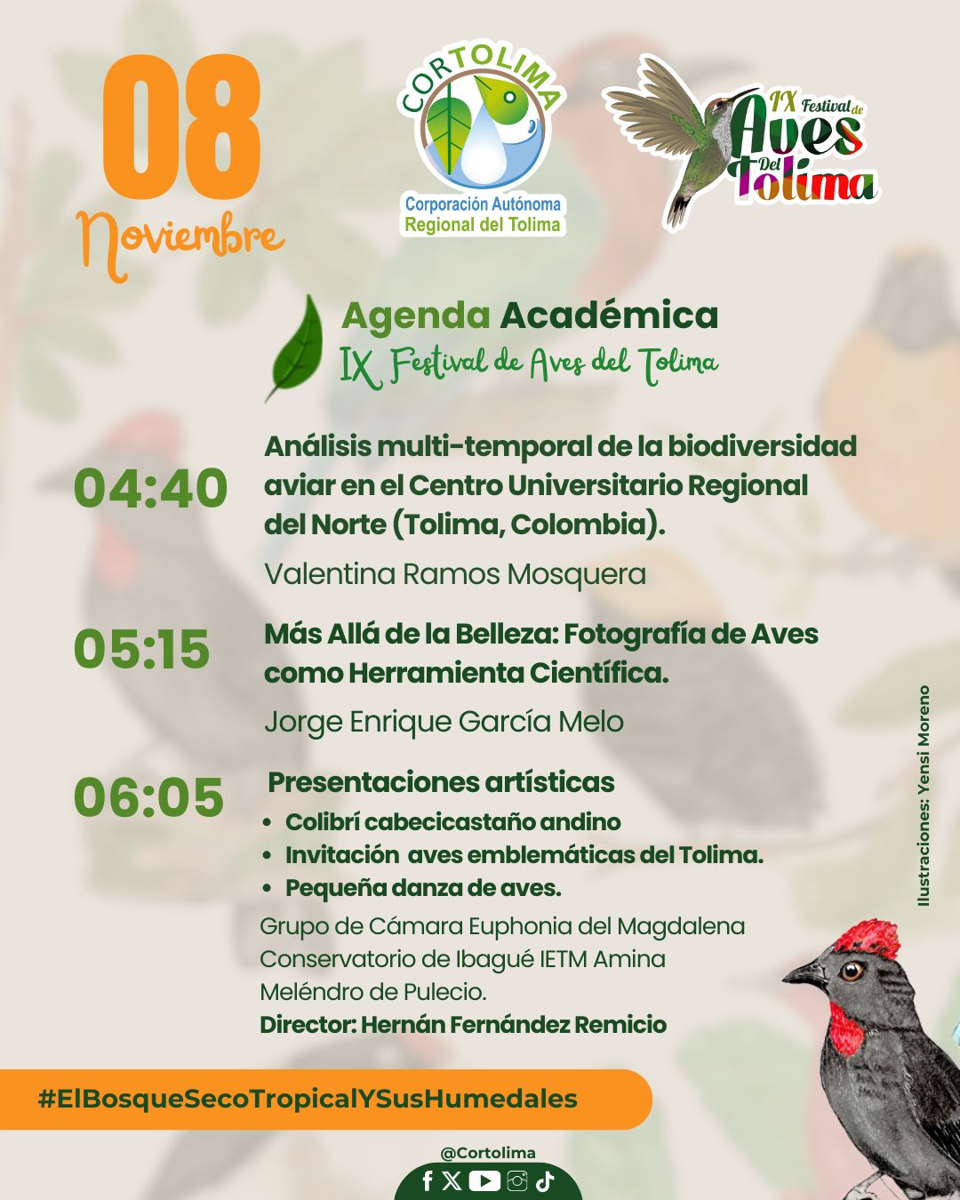 Novena edición del Festival de Aves consolida el aviturismo en el Tolima 4
