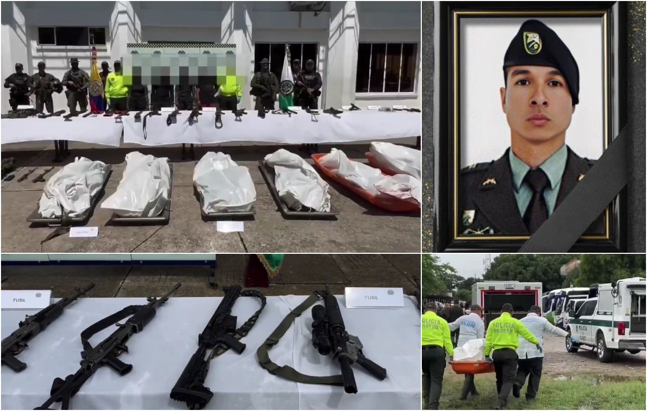 7 guerrilleros del ELN abatidos y un teniente de la Policía muerto deja operativo en San Pablo, Bolívar 1