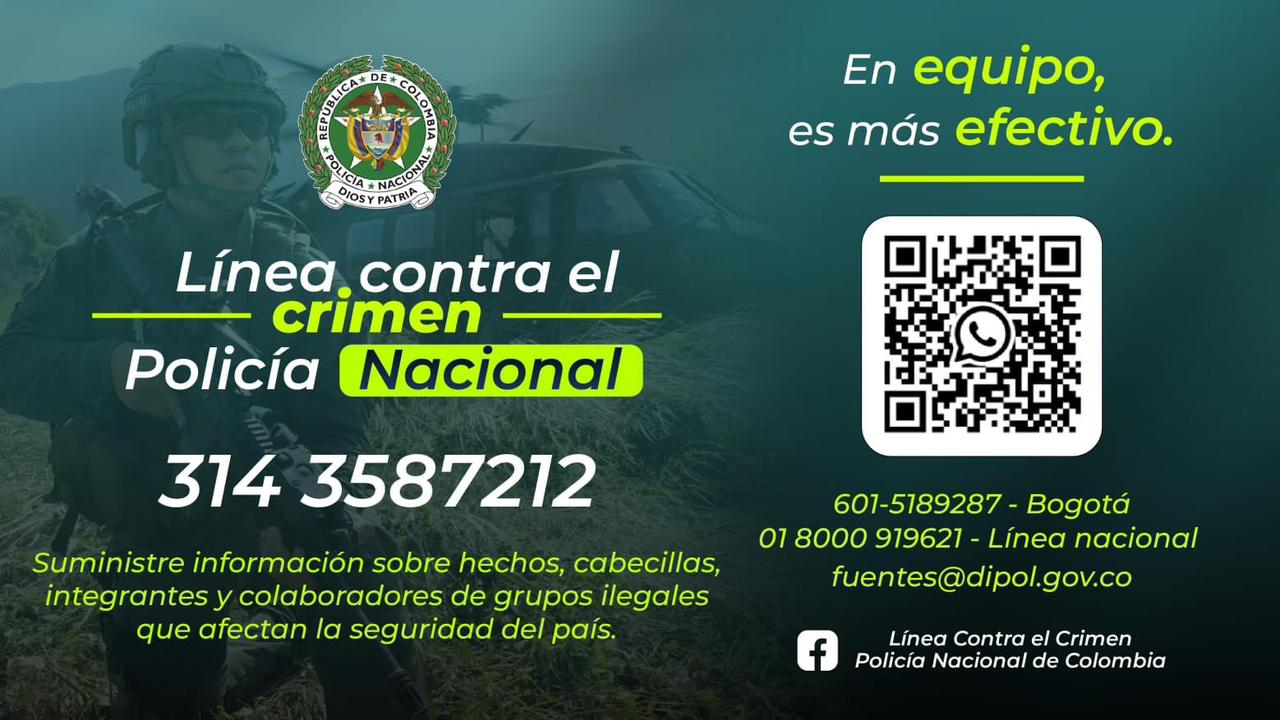 Policía Nacional lanza línea contra el crimen en Tolima para fortalecer la seguridad ciudadana 1