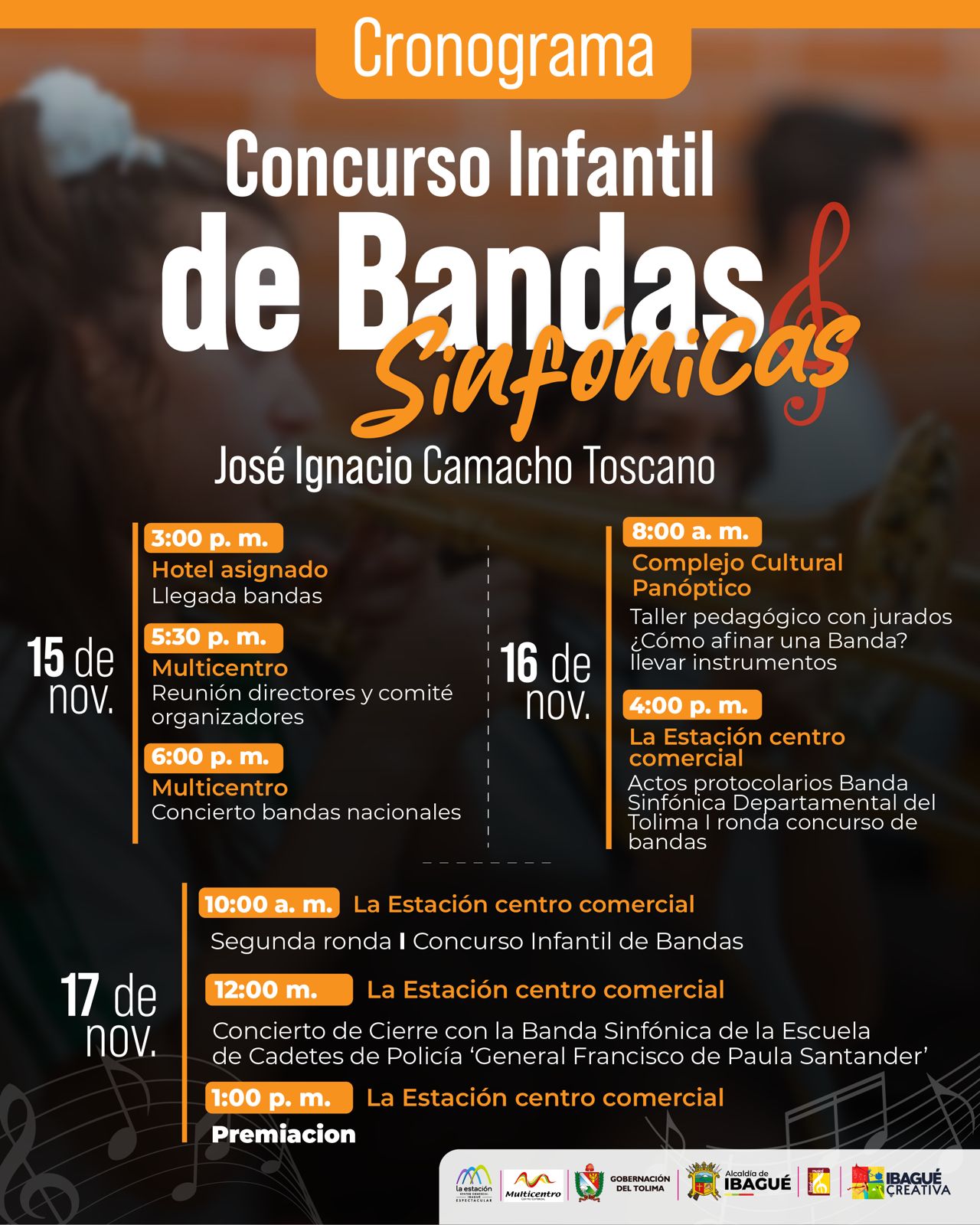 Más de 200 niños de Colombia participarán en Concurso de Bandas Sinfónicas en Ibagué 4