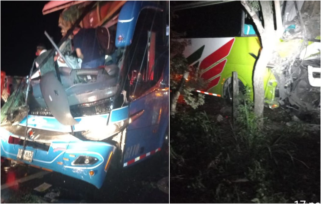 14 heridos dejó choque entre dos buses de servicio intermunicipal en Natagaima 1