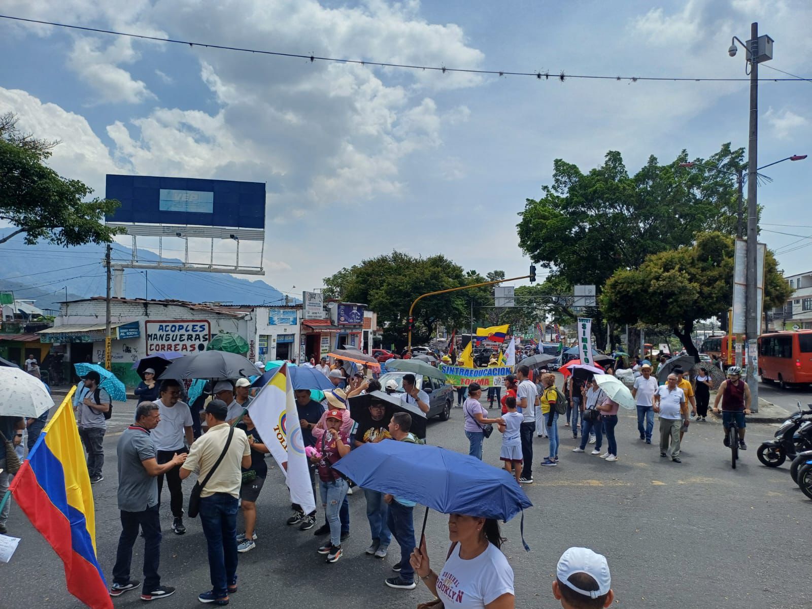 Estos serán los cierres viales por marcha este jueves en Ibagué 1