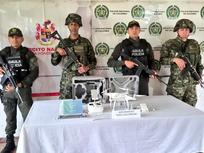 Ubican un dron en una casa en Planadas que era usado para inteligencia contra el Ejército 1