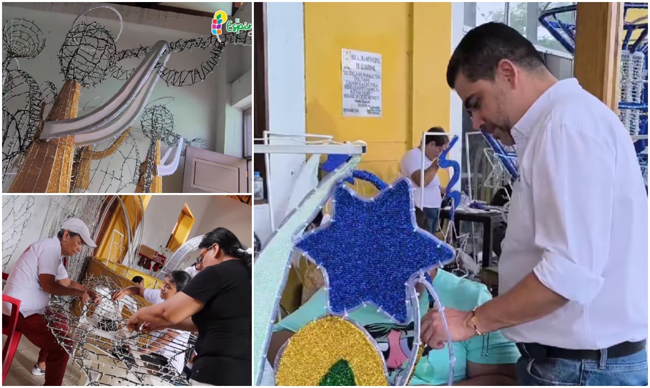 Más de 50 mujeres espinalunas ultiman detalles del alumbrado navideño, que se inaugurará el 7 de diciembre 1