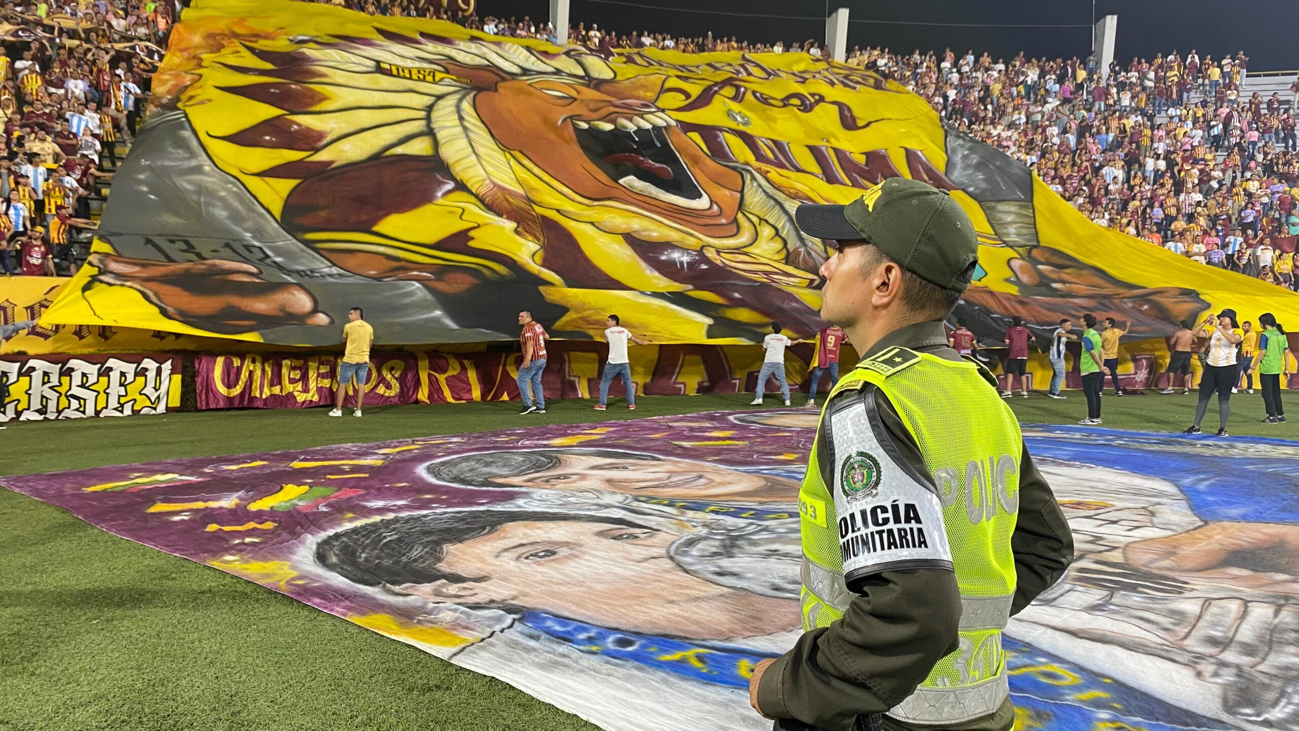 Balance de seguridad partido Tolima Vs. América: un capturado con arma blanca gracias al dron 1