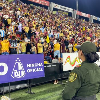 Balance de seguridad partido Tolima Vs. América: un capturado con arma blanca gracias al dron 4