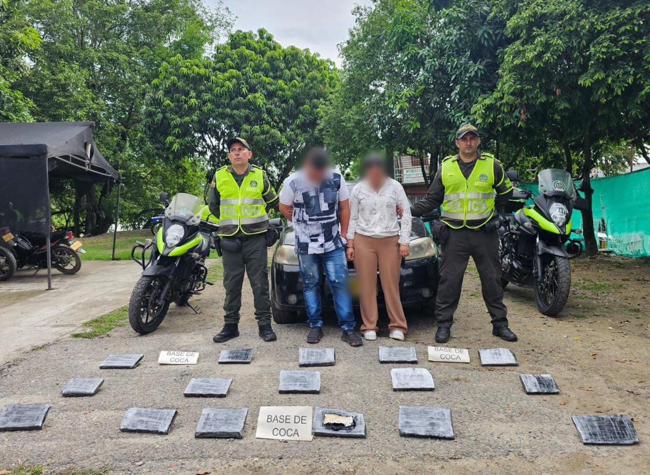 En vías de Saldaña, capturan a pareja con cargamento de estupefacientes 1