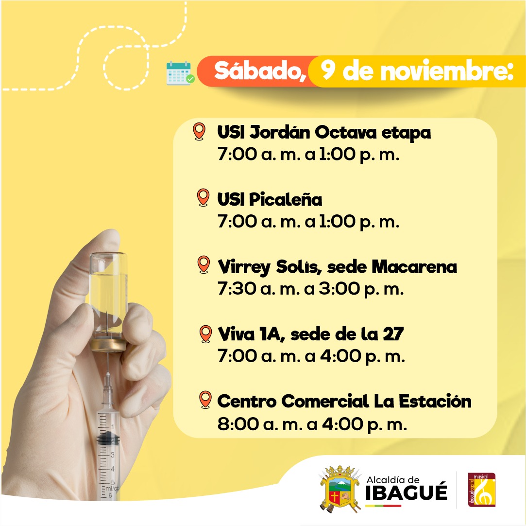 Vacunación contra la fiebre amarilla en las Unidades Intermedias de Salud de Ibagué 3