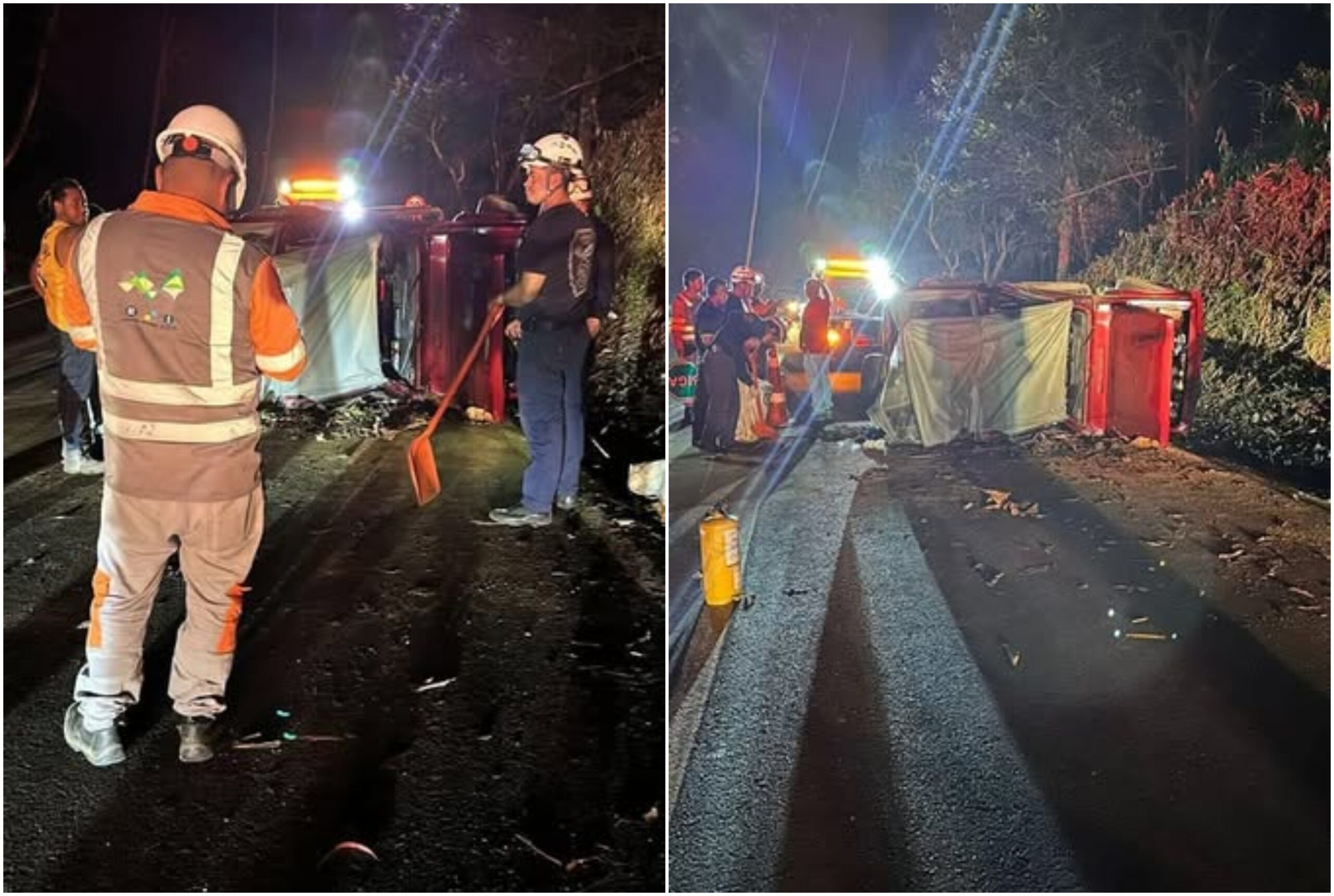 Accidente: en vía Líbano- Armero volcamiento de carro no dejó heridos 1