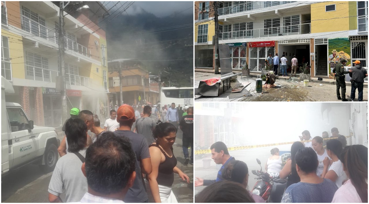 Explosión de pipeta de gas en restaurante de Cajamarca dejó tres heridos 3