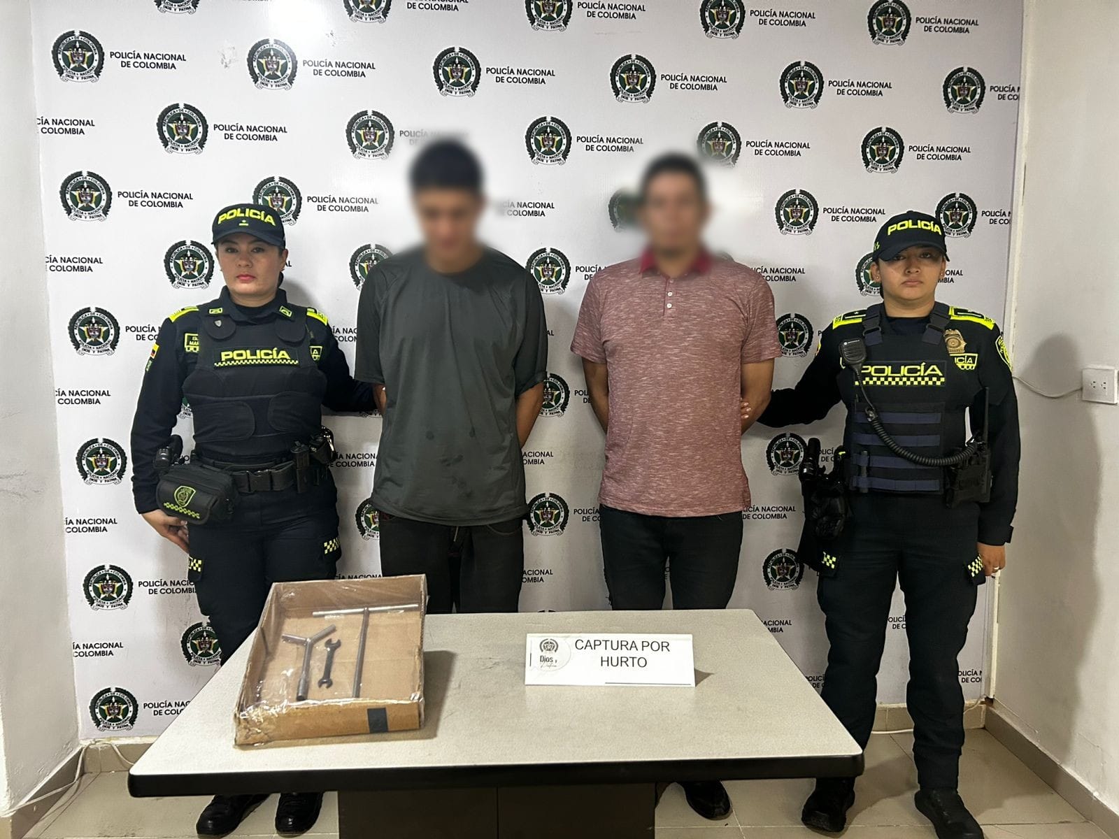 Policía de Ibagué capturó en flagrancia a dos hombres que intentaban hurtar un vehículo 1