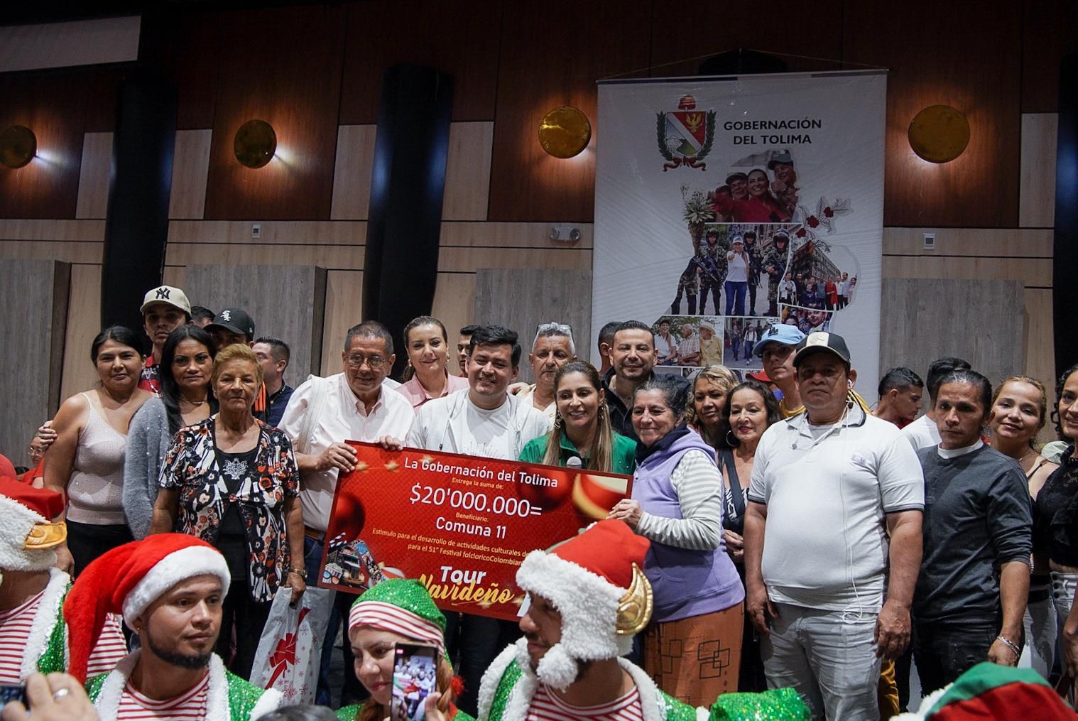 Tres comunas de Ibagué fueron ganadoras del Concurso de las Mejores Cuadras Navideñas 2