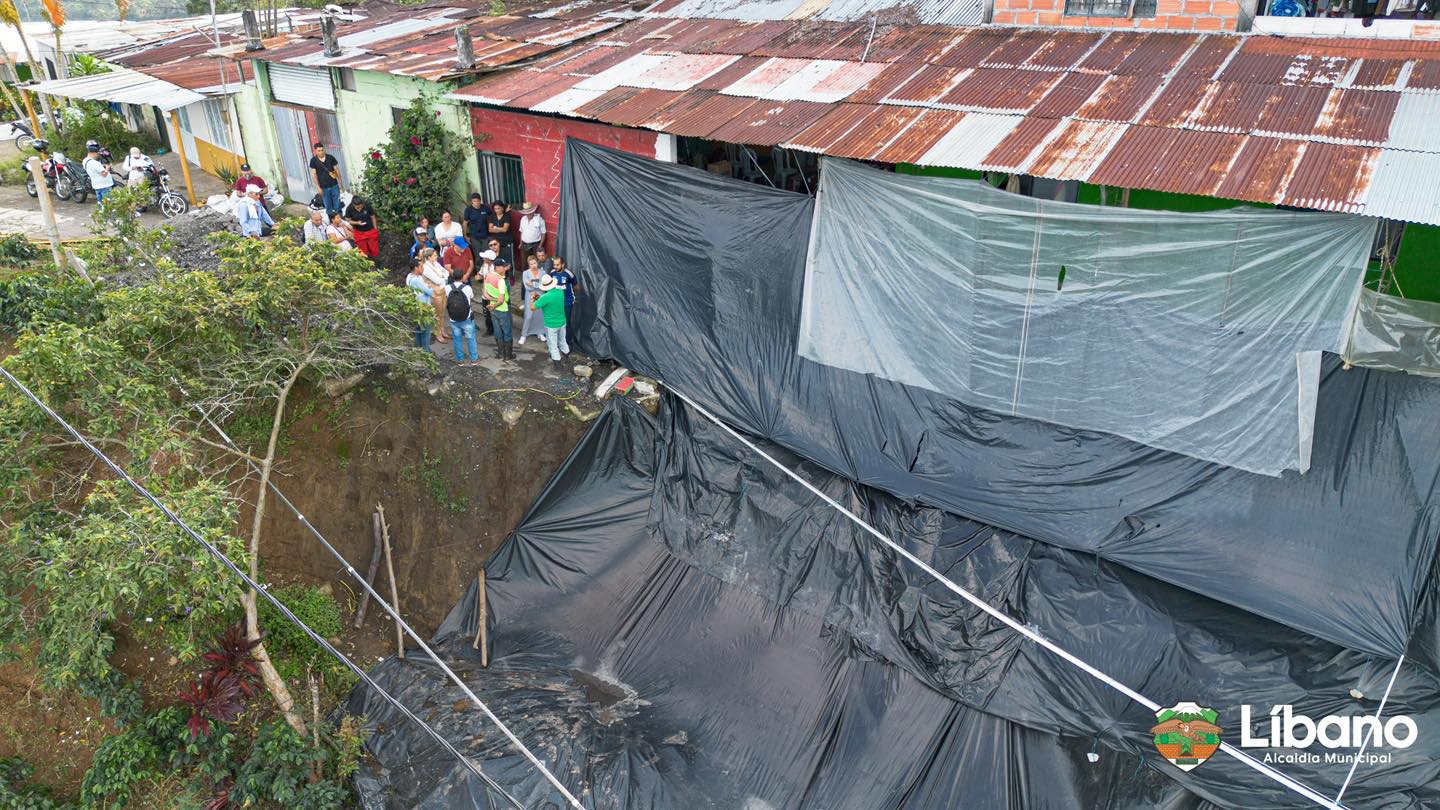 Alcaldesa de Líbano atiende emergencia por deslizamiento en centro poblado de Campoalegre 1