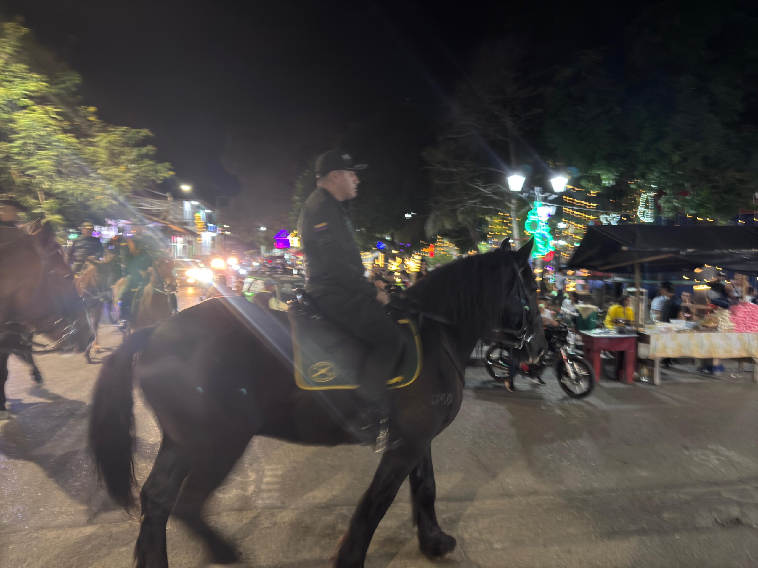 Comandante de la Policía Tolima patrulló en caballo el municipio de Ambalema 2