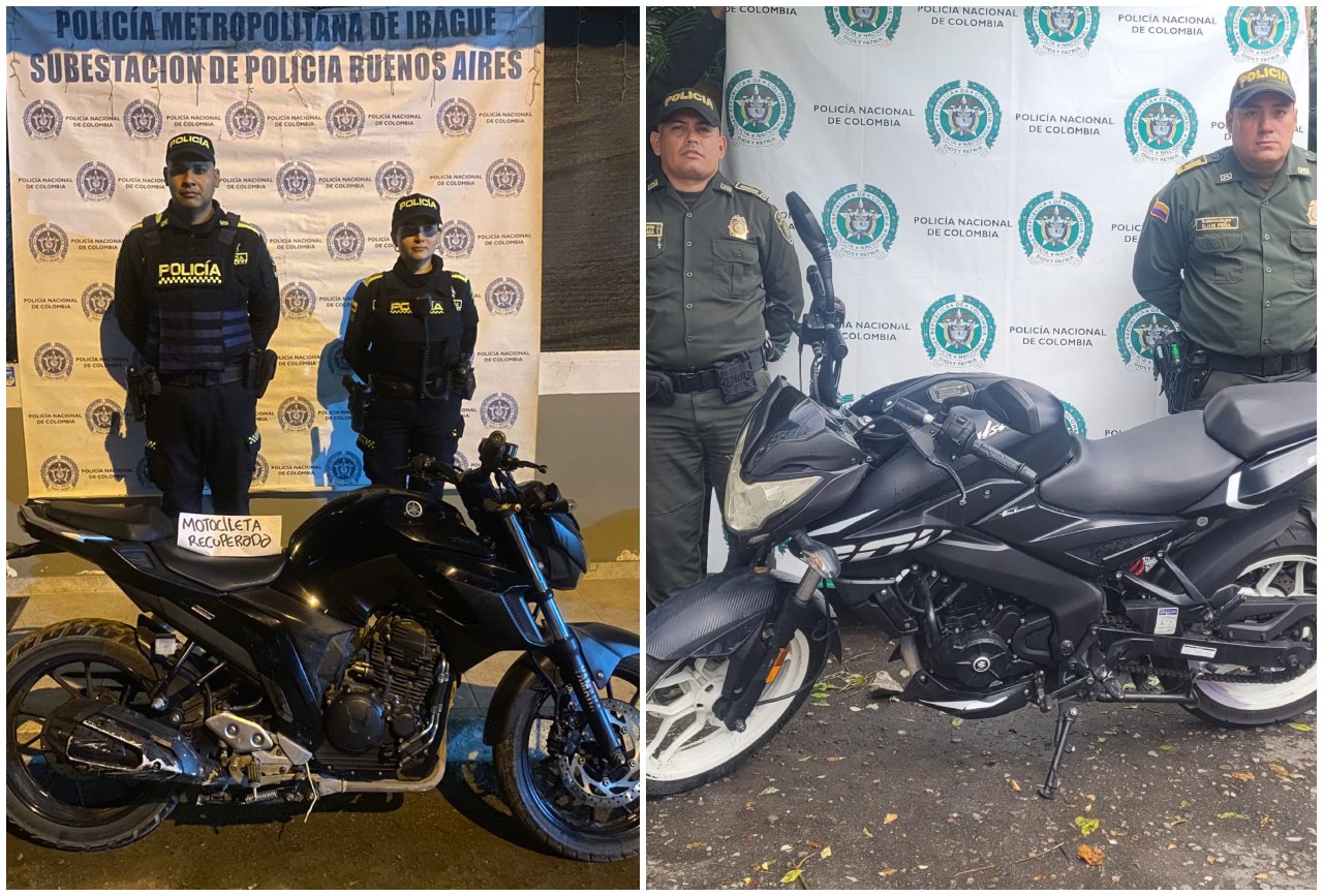 Cinco motocicletas fueron recuperadas por la Policía en Ibagué 4