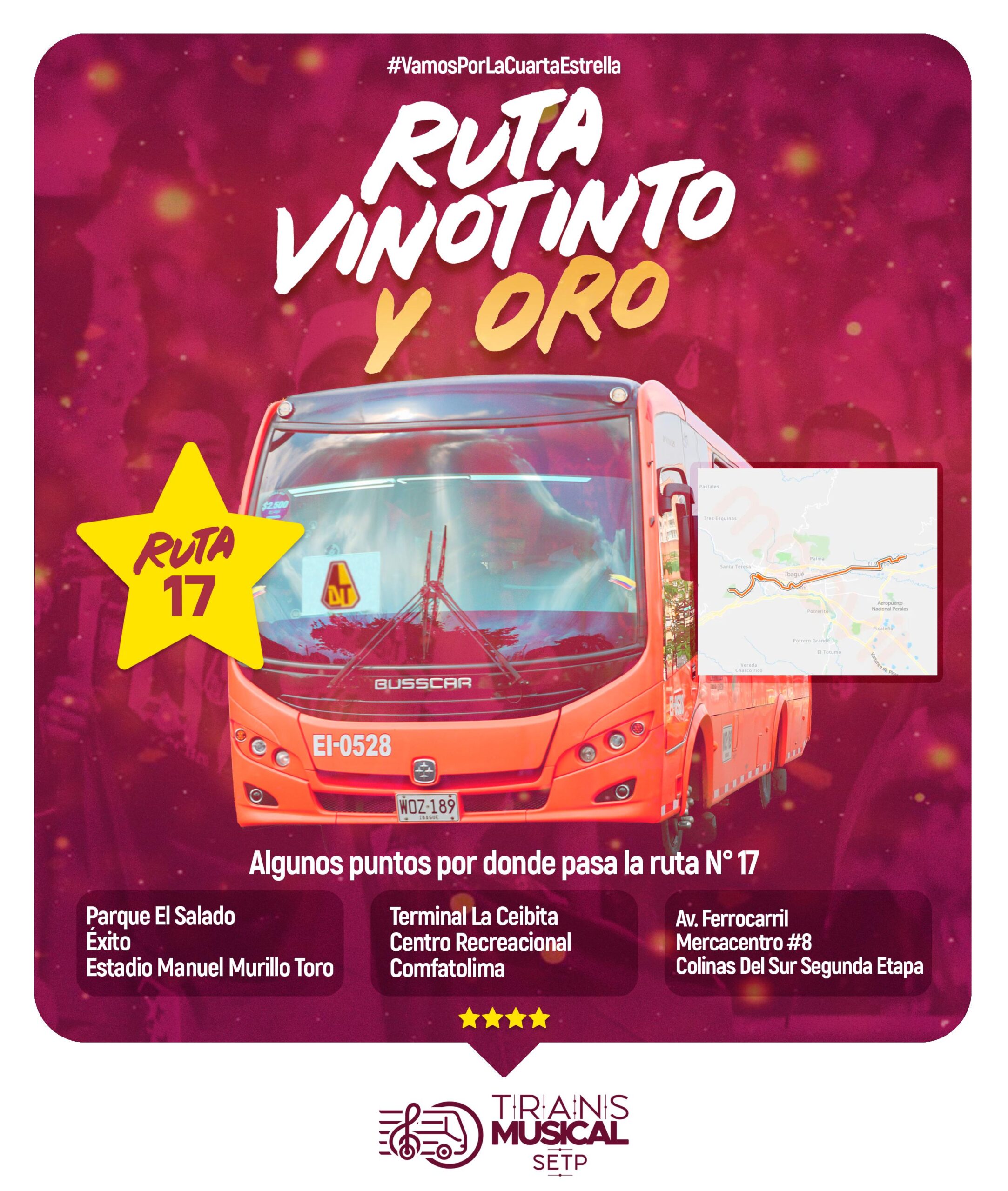 Alcaldía dispondrá de 8 rutas especiales de busetas para la final entre Tolima y Nacional 2