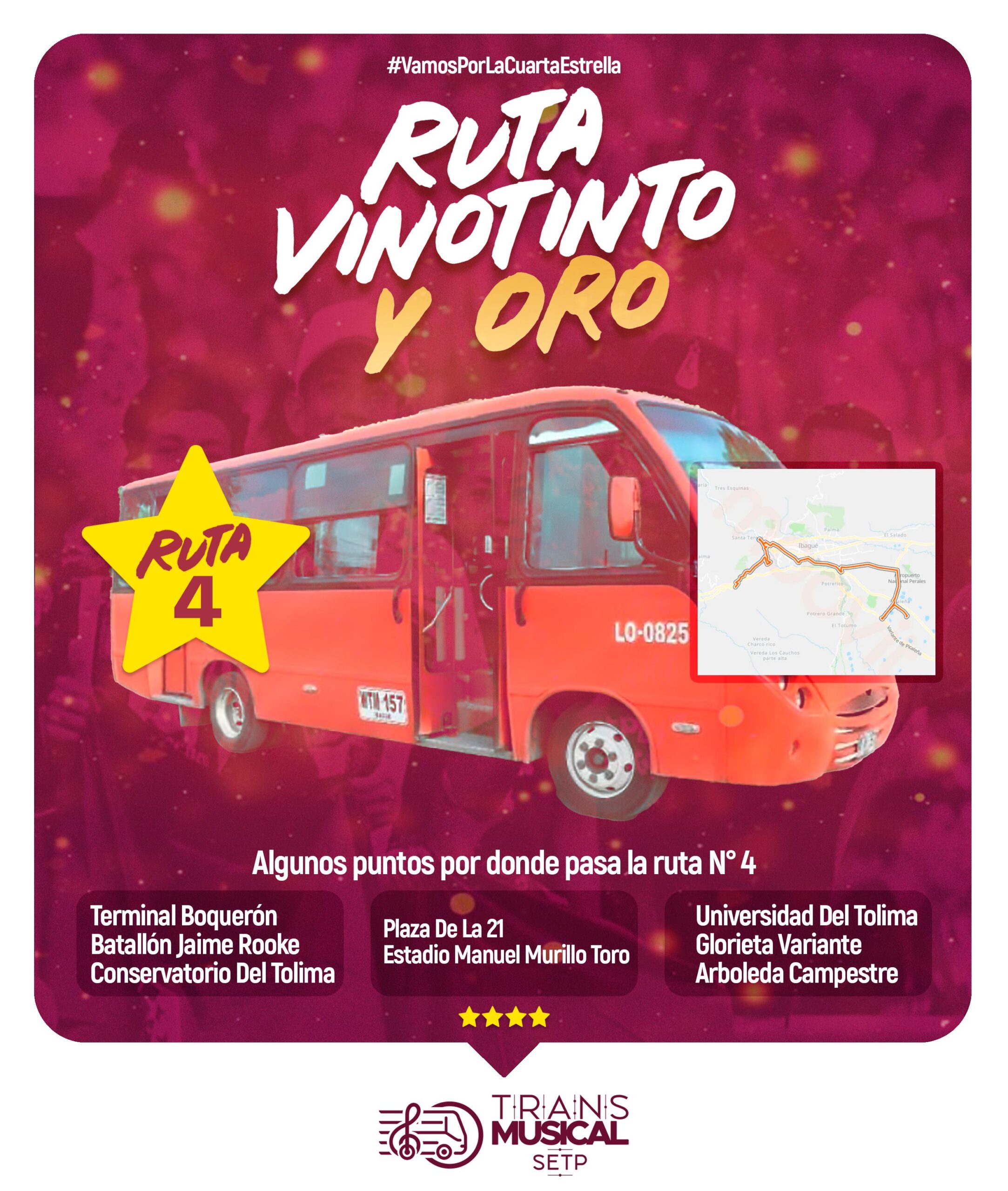 Alcaldía dispondrá de 8 rutas especiales de busetas para la final entre Tolima y Nacional 5