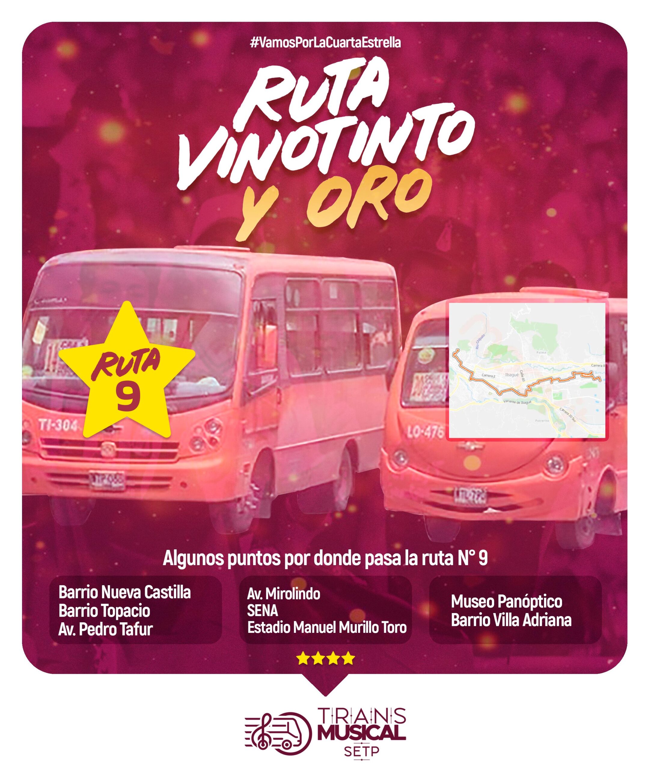 Alcaldía dispondrá de 8 rutas especiales de busetas para la final entre Tolima y Nacional 7