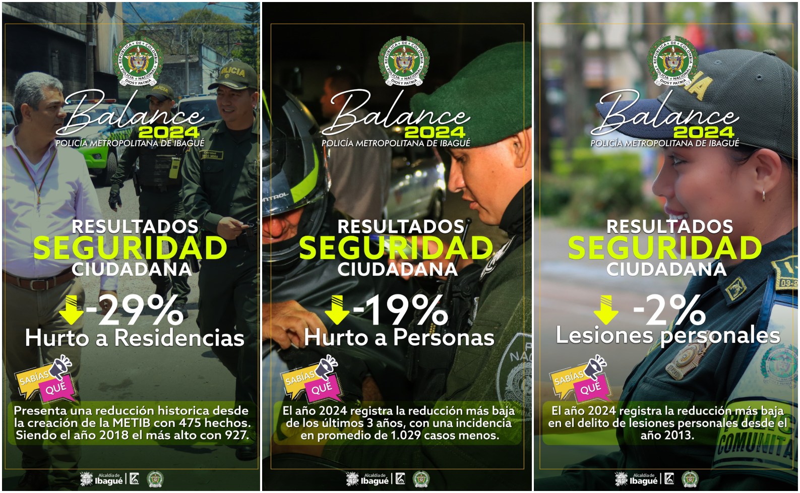 Balance: Policía de Ibagué destaca la reducción de los delitos en 2024 6