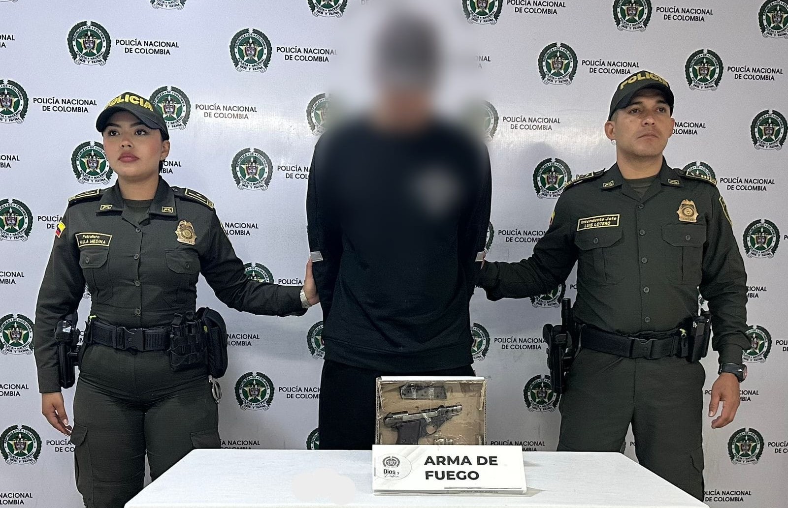 Un hombre fue capturado en el sector Milla de oro por porte ilegal de un arma de fuego 1