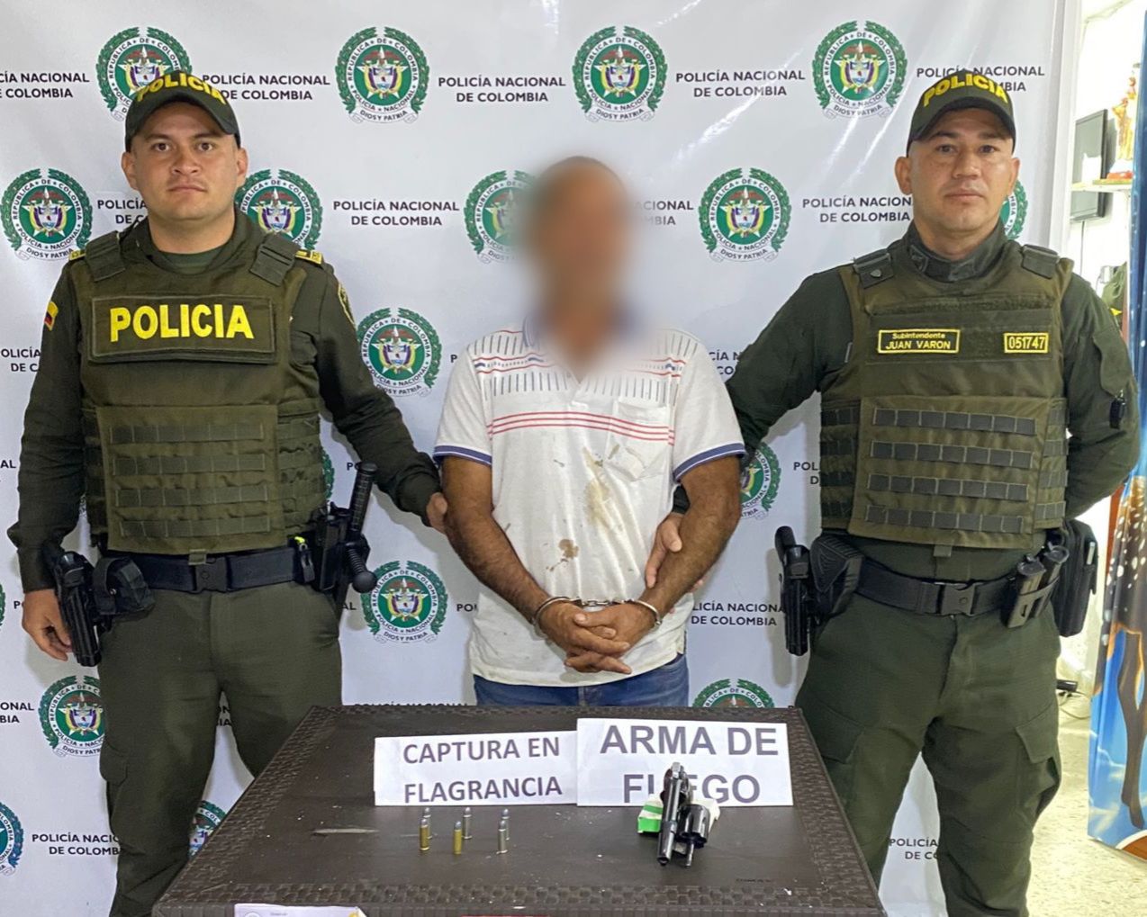 En Santa Isabel, Policía captura a hombre por el delito de porte de arma de fuego 1