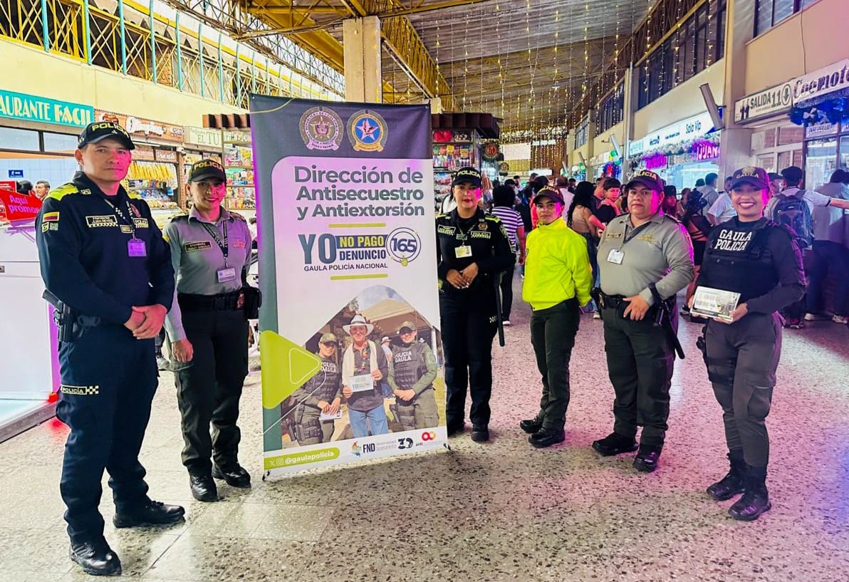 A través de actividades, Gaula de la Policía Tolima previene la extorsión y el secuestro en Ibagué 1