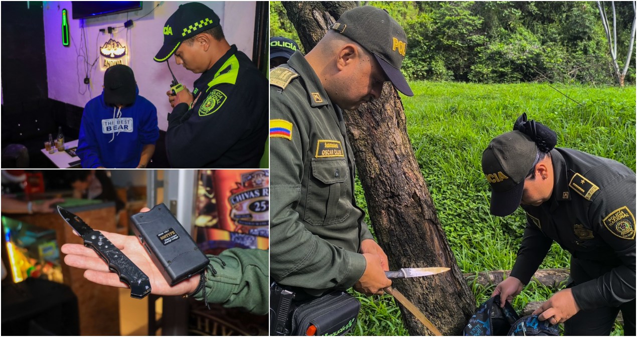 Balance de puente de Reyes en Ibagué: 10 personas capturadas, dos armas de fuego y 158 armas blancas incautadas 5