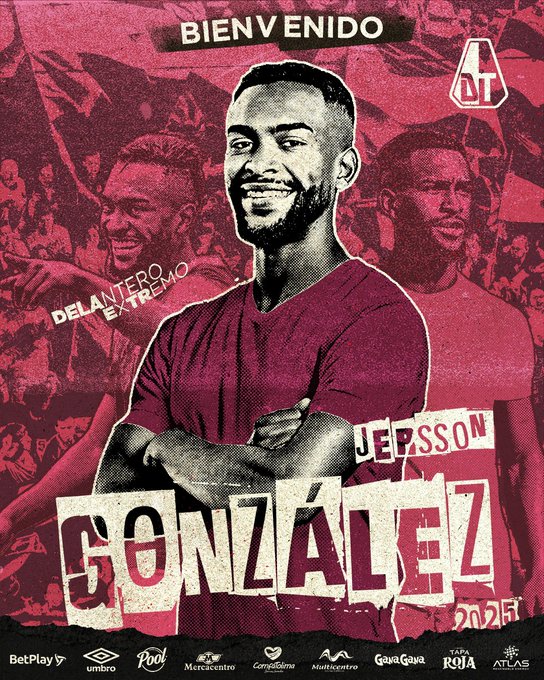 Fútbol: Jersson González llega a reforzar el ataque del Deportes Tolima para la temporada 2025 4