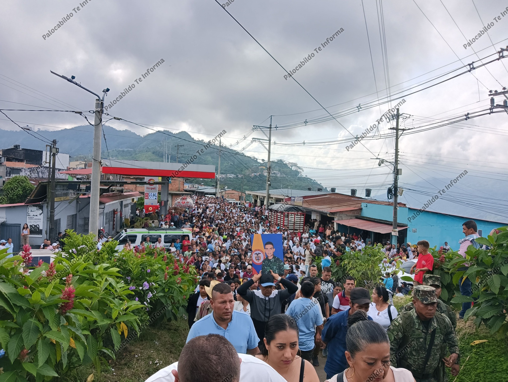 Palocabildo despide a Carlos Andrés Marín, el Soldado víctima de ataque del ELN en Arauca 1