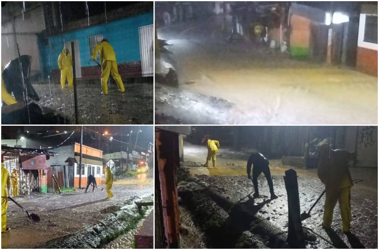 Emergencia en barrio San Pedro de Fresno por fuertes lluvias: se taponó el alcantarillado 3