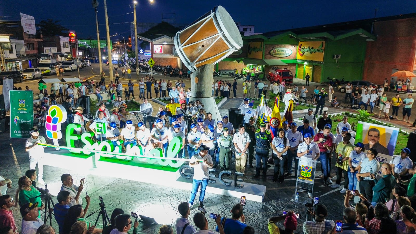 Una renovada tambora le da la bienvenida a Espinal 3