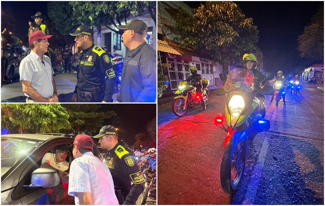200 hombres y mujeres de la Policía y el Ejército se tomaron Espinal en operativo nocturno 7