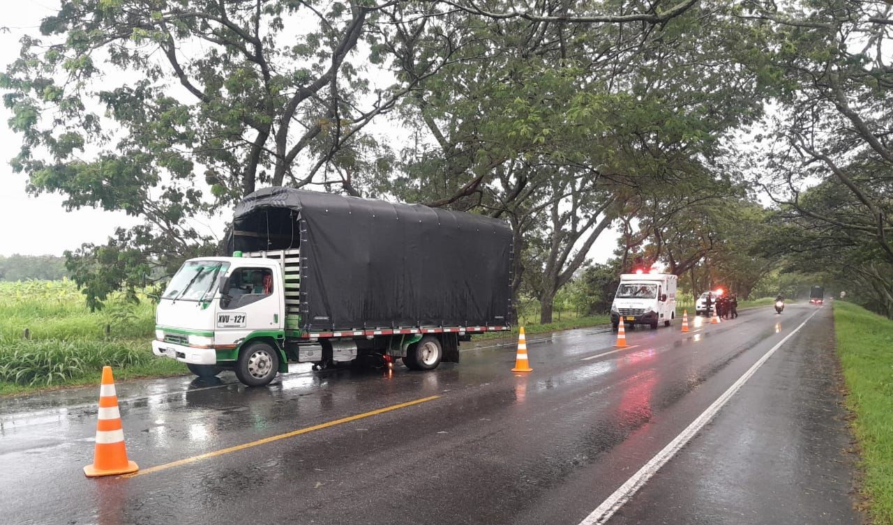 Motociclista resulta herido en accidente en vía Chicoral -Espinal 1
