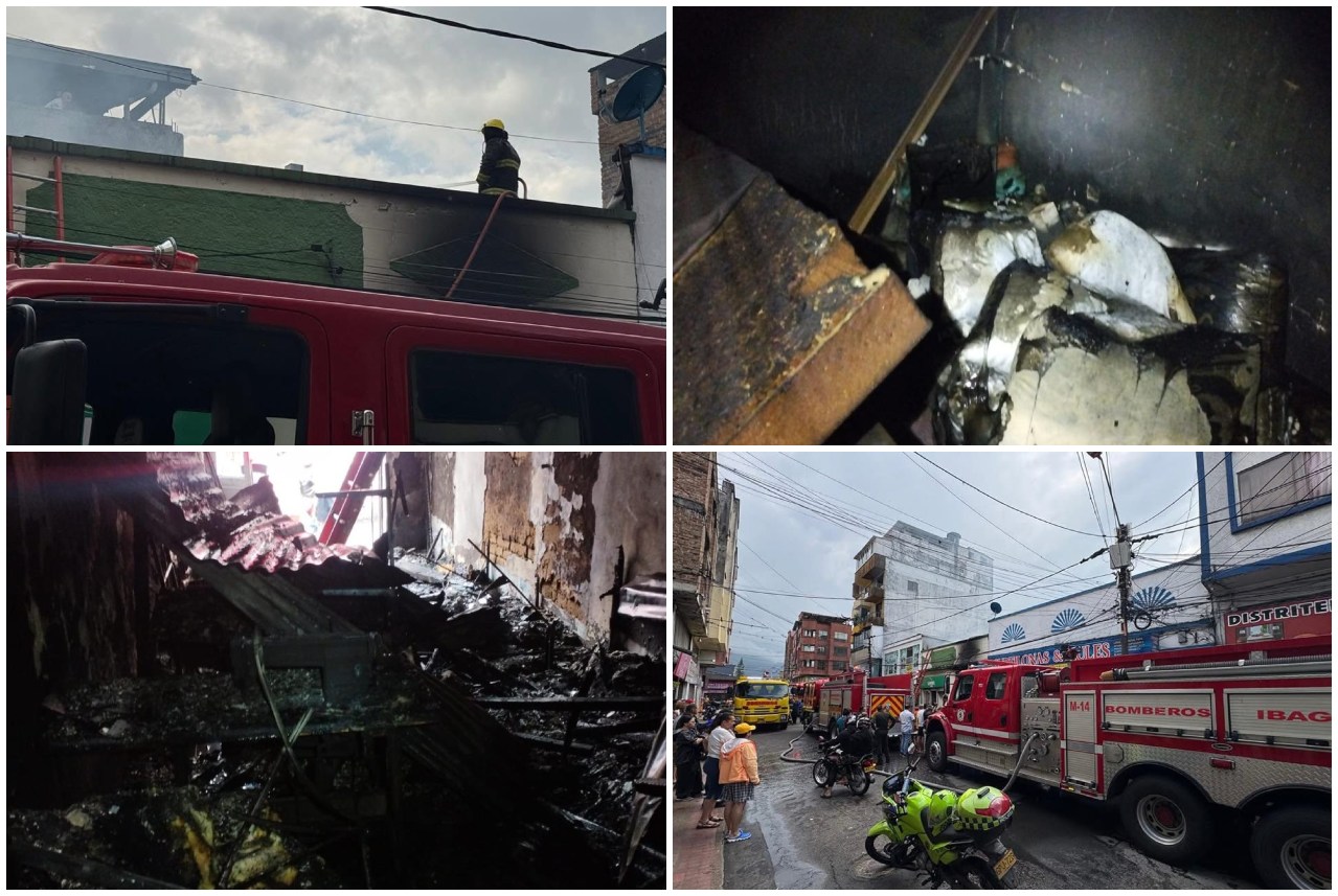 Incendio en negocio de la calle 16 de Ibagué: investigan posible cortocircuito como causa 1
