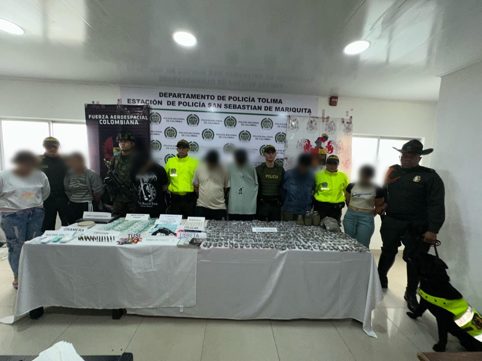 En Mariquita, operación "jungla" permitió la captura de 7 personas 1